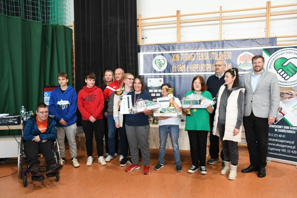 Gdów. XIII Turniej Tenisa Stołowego