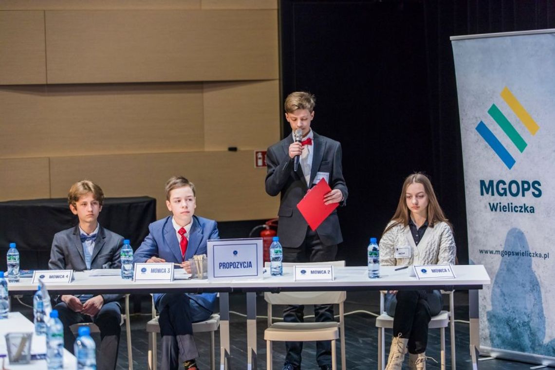 I etap IV Międzyszkolnej Ligi Debat Oksfordzkich w Wieliczce