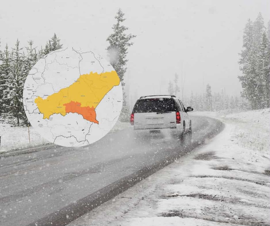 IMGW alarmuje! Na południu Małopolski spadnie nawet pół metra śniegu. Kierowcy, uważajcie!