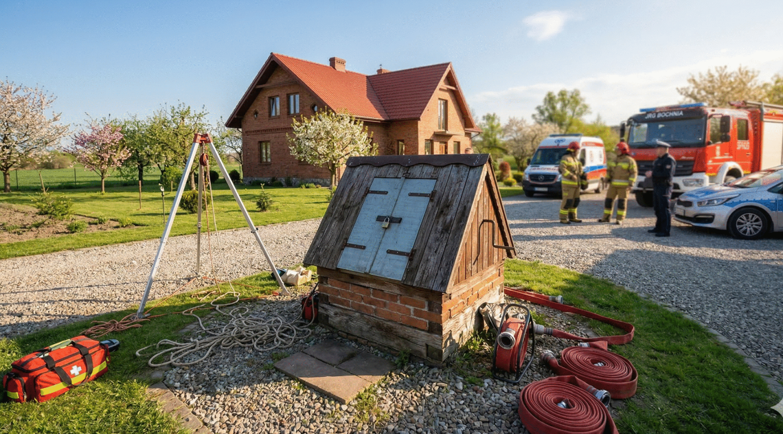 Kobieta wpadła do przydomowej studni. Została uratowana przez strażaków i trafiła do szpitala Kobieta wpadła do przydomowej studni. Została uratowana przez strażaków i trafiła do szpitala