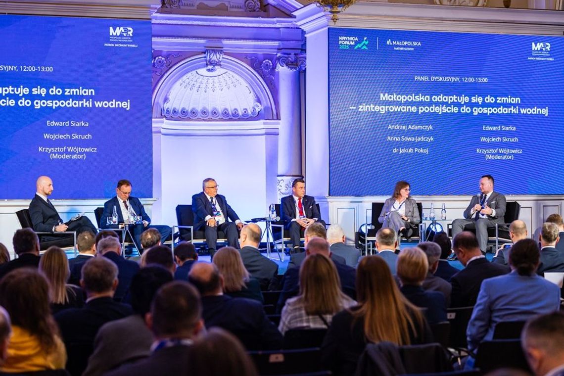 Krynica Forum 2025: Inwestycja, rozwój i integracja gospodarki wodnej w Małopolsce Krynica Forum 2025: Inwestycja, rozwój i integracja gospodarki wodnej w Małopolsce