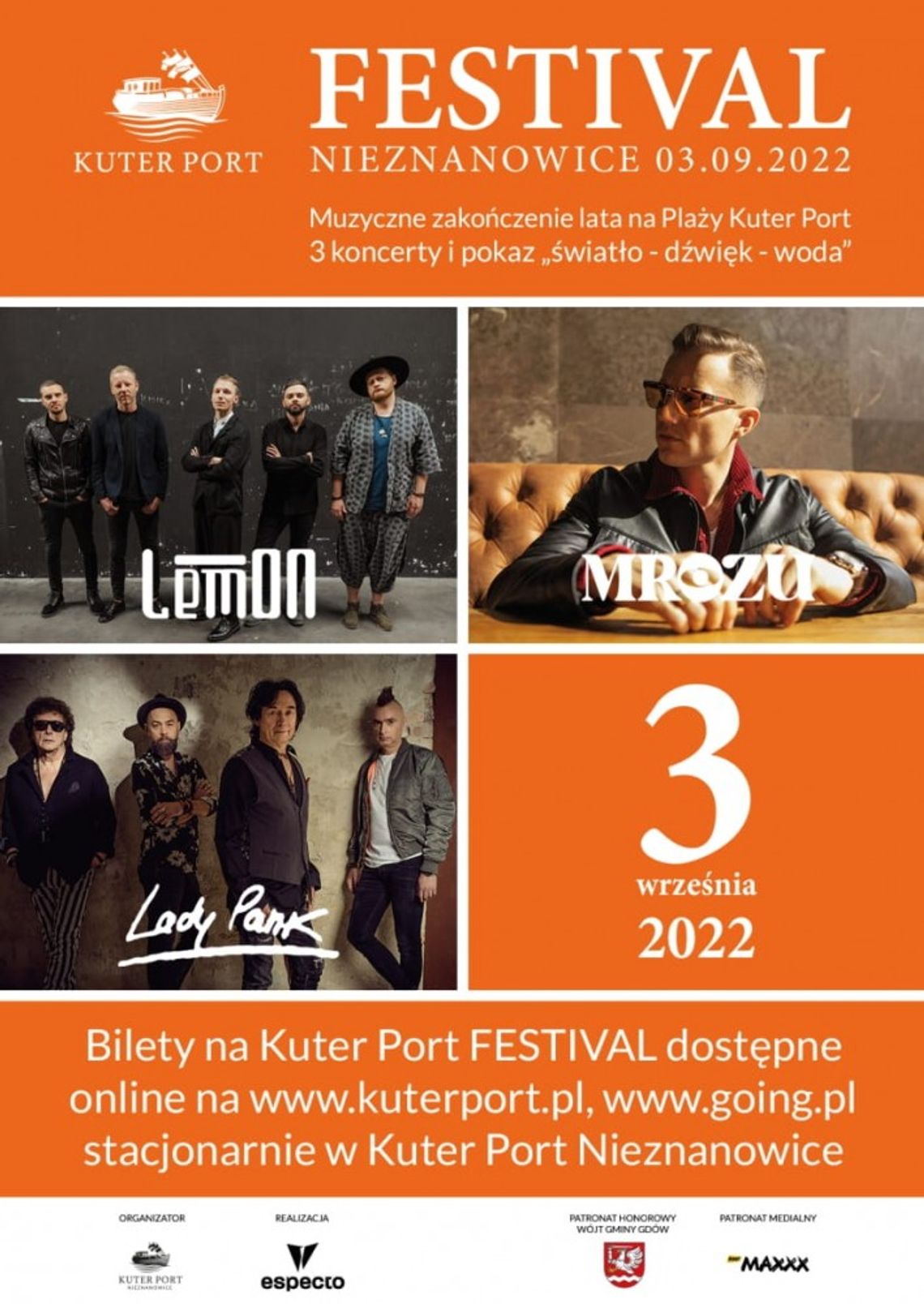 LemOn, Mrozu i Lady Pank wystapią na Kuter Port Festival