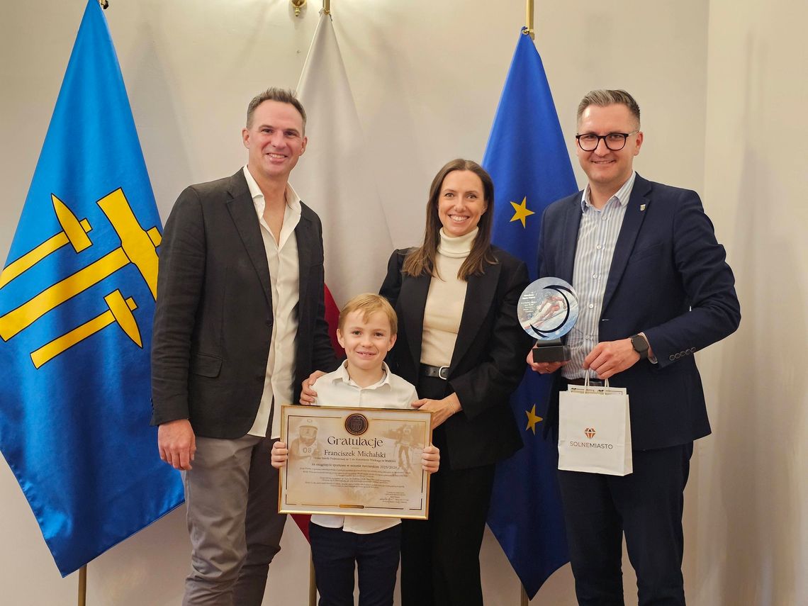 Młody mistrz z Wieliczki nagrodzony przez burmistrza. Wyjątkowe spotkanie w magistracie