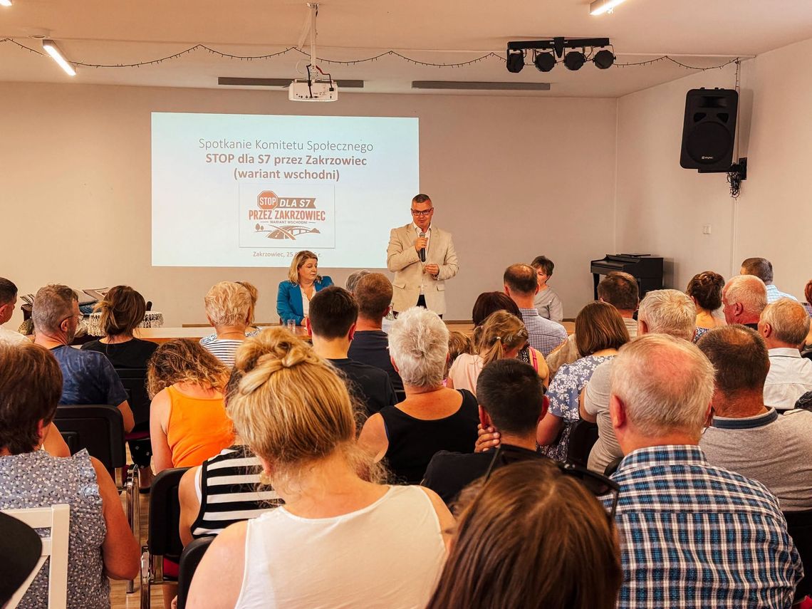 Mobilizacja w gminie Niepołomice. Mieszkańcy Zakrzowca mówią „stop” wariantowi S7 przez ich miejscowość