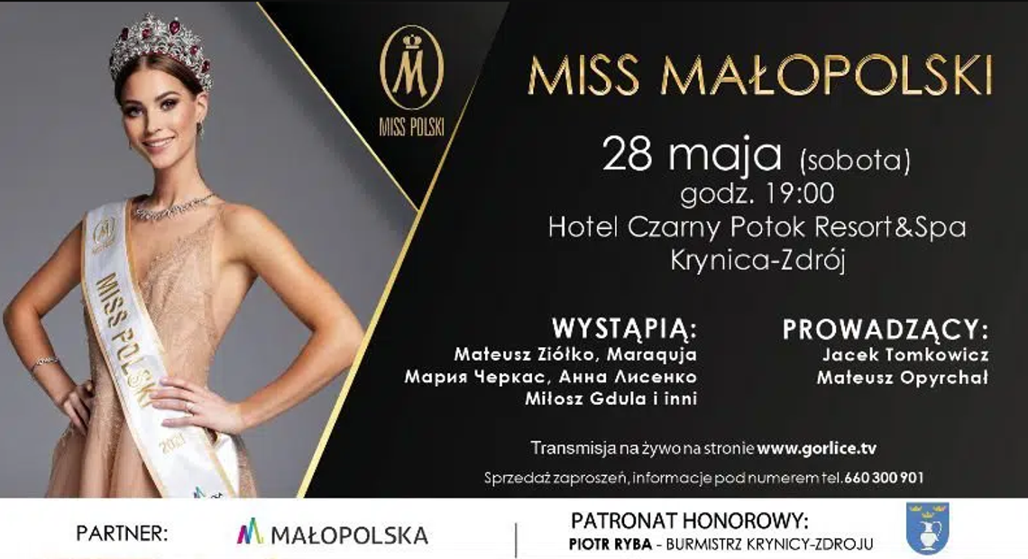 Na żywo: Miss Małopolski - Krynica Zdrój Na żywo: Miss Małopolski - Krynica Zdrój