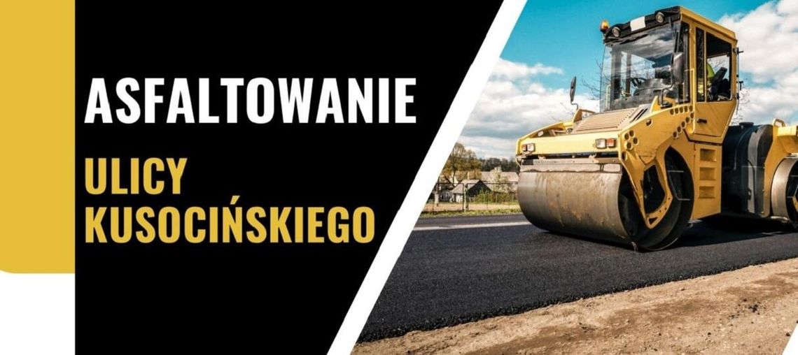 Niepołomice. Asfaltowanie ul. Kusocińskiego