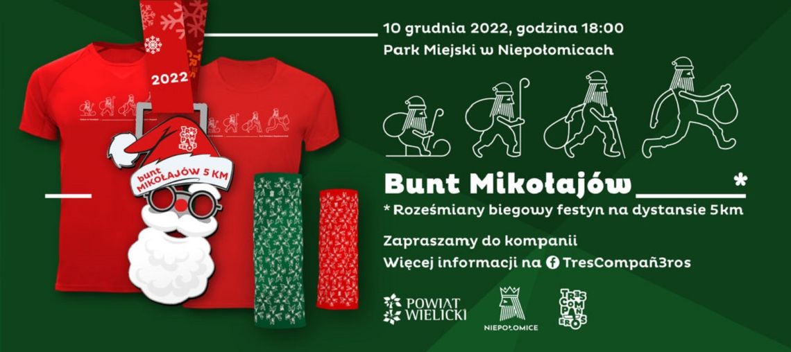 Niepołomice. Ho, ho, ho! Mikołaje na start!