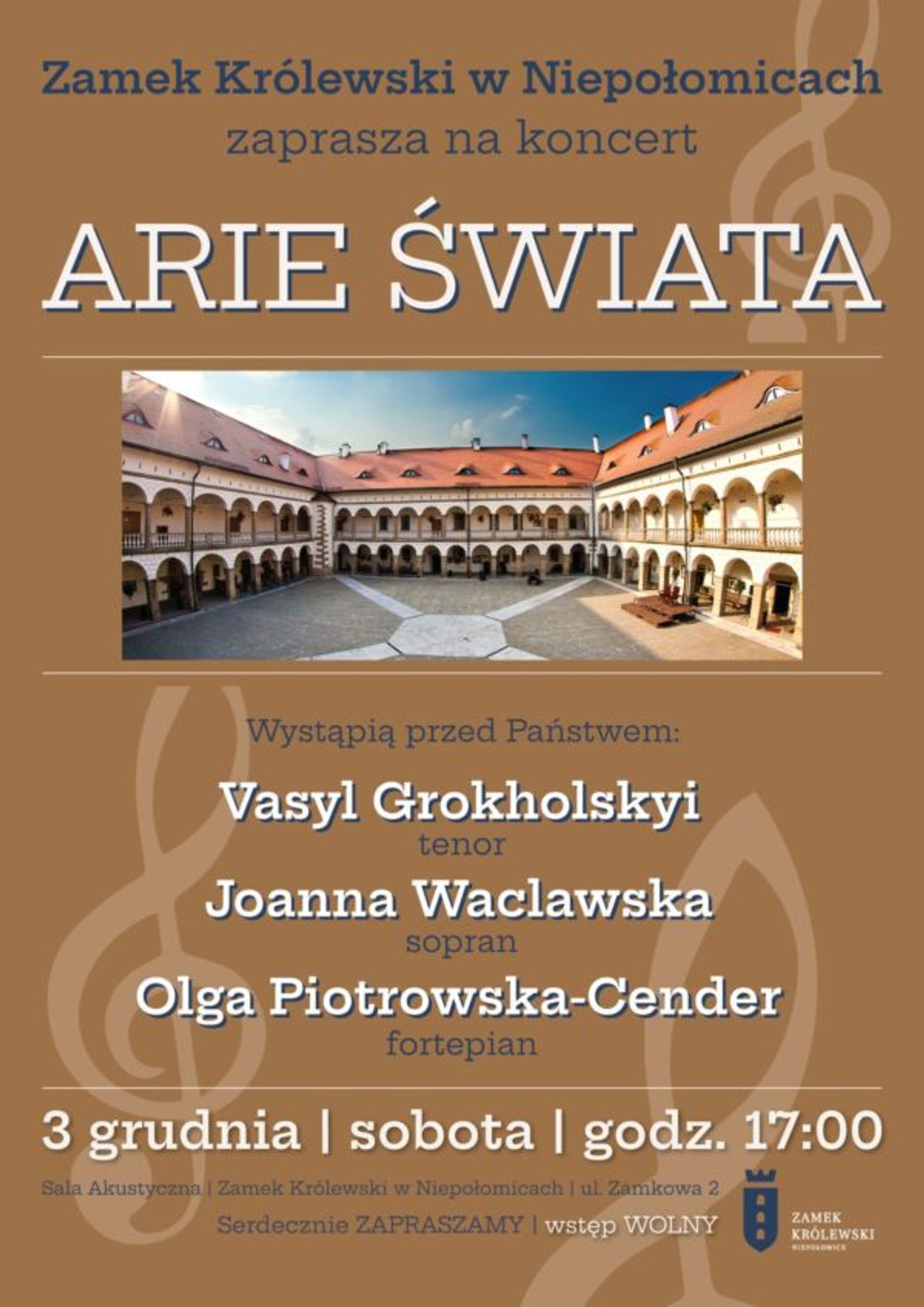 Niepołomice. Zapraszamy na koncert “Arie świata”