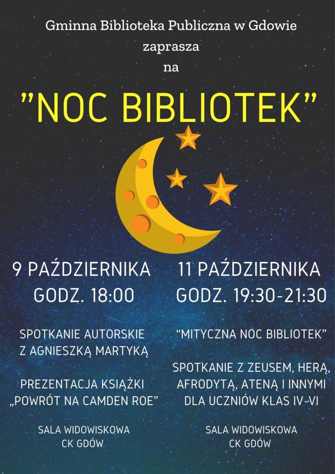 Noc Bibliotek w Gdowie i Książnicach