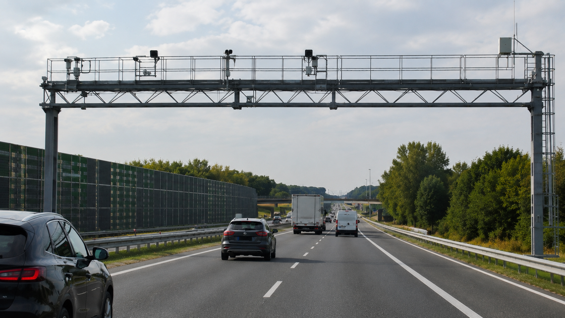 Nowy odcinkowy pomiar prędkości działa już na A4 pod Krakowem Nowy odcinkowy pomiar prędkości działa już na A4 pod Krakowem