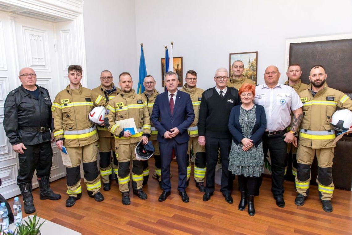 Wieliczka. OSP Brzegi z ratownikami WOPR/MSWiA