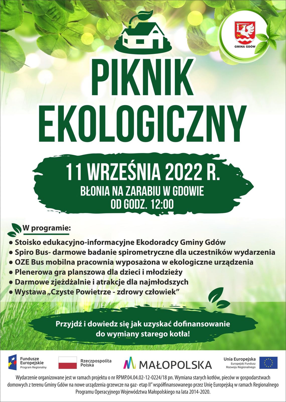 Piknik Ekologiczny już w najbliższą niedzielę na Zarabiu w Gdowie