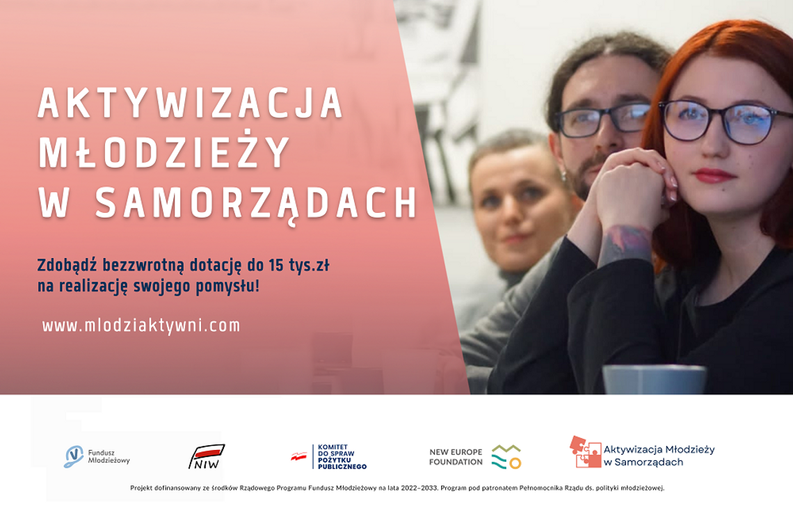 Ponad 400 tys. zł na działania organizacji młodzieżowych WSPÓŁPRACA