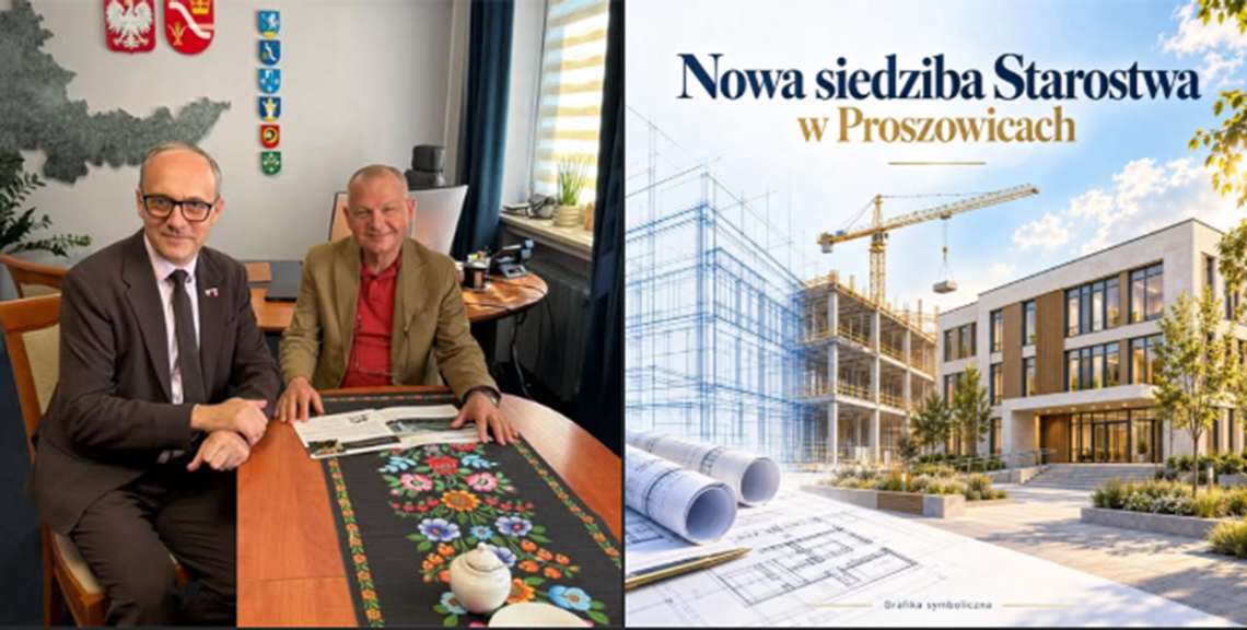 Powiat Proszowicki planuje budowę nowej siedziby starostwa. Trwają prace nad koncepcją