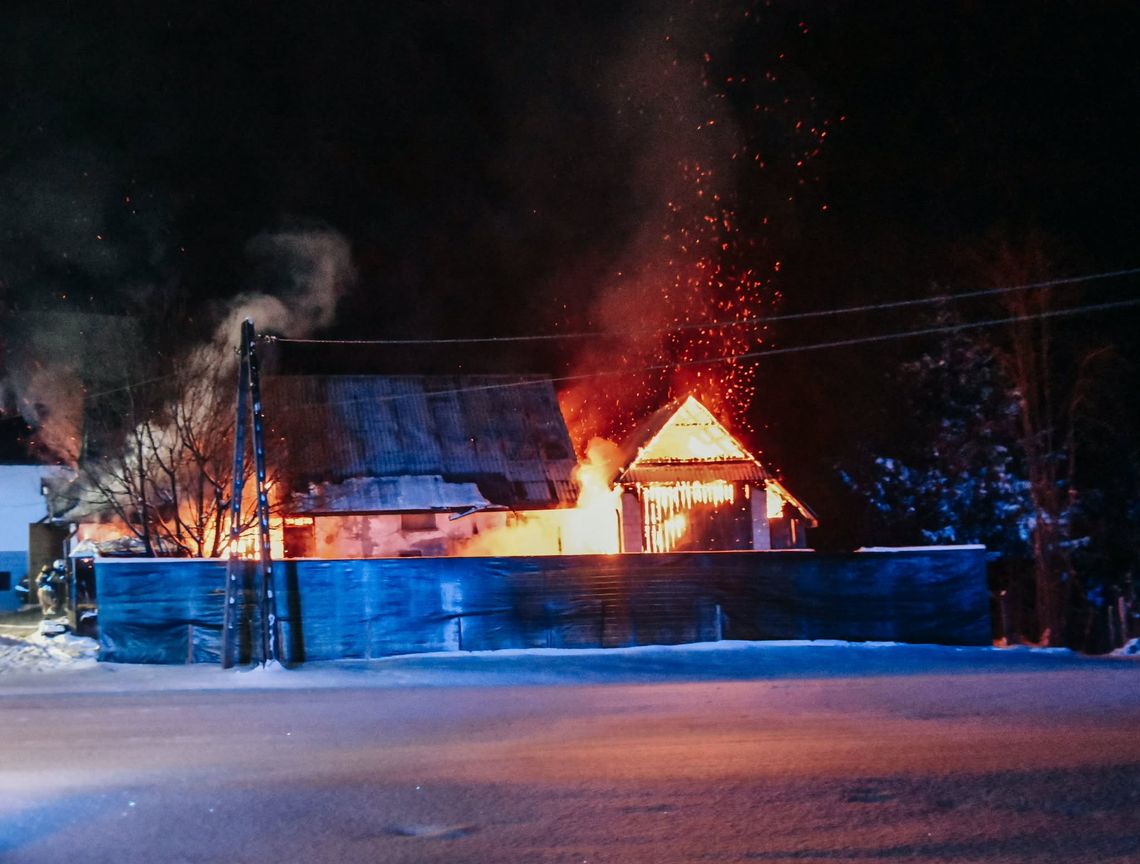 Pożar budynku gospodarczego w Kasinie Wielkiej Pożar budynku gospodarczego w Kasinie Wielkiej