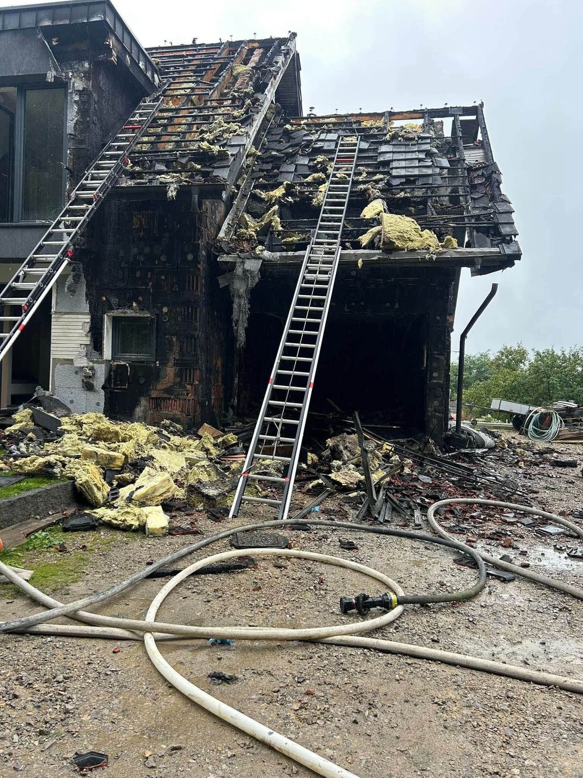 Pożar garażu w budynku mieszkalnym w Wieliczce Pożar garażu w budynku mieszkalnym w Wieliczce