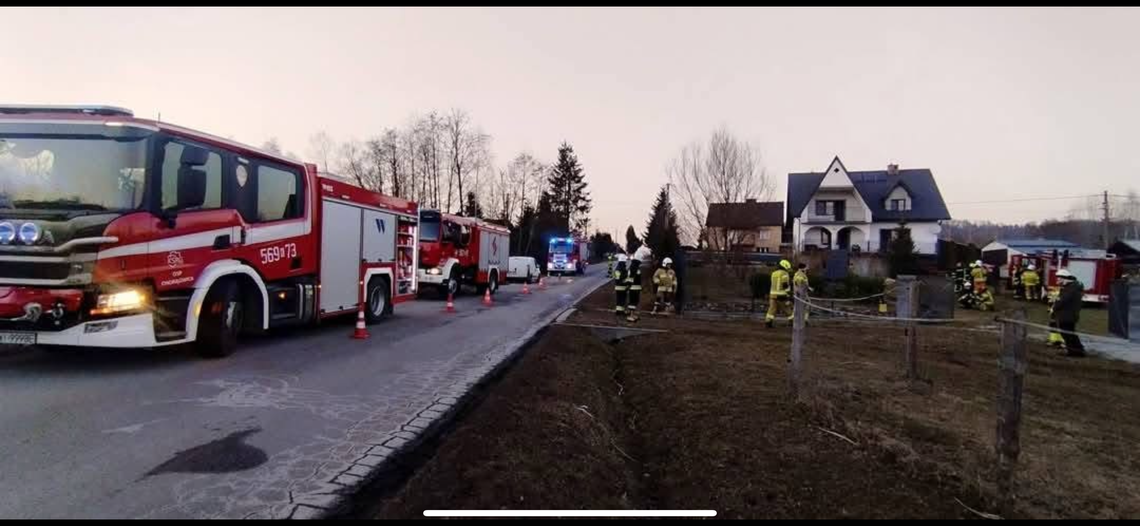 Pożar piwnicy w Dobranowicach