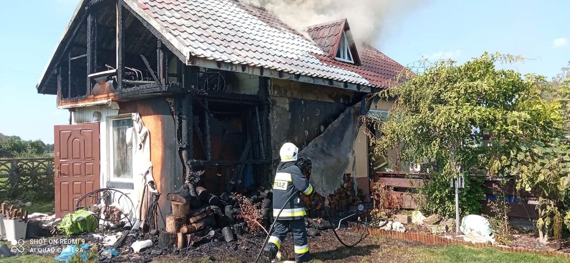 Pożar w miejscowości Wola Zabierzowska
