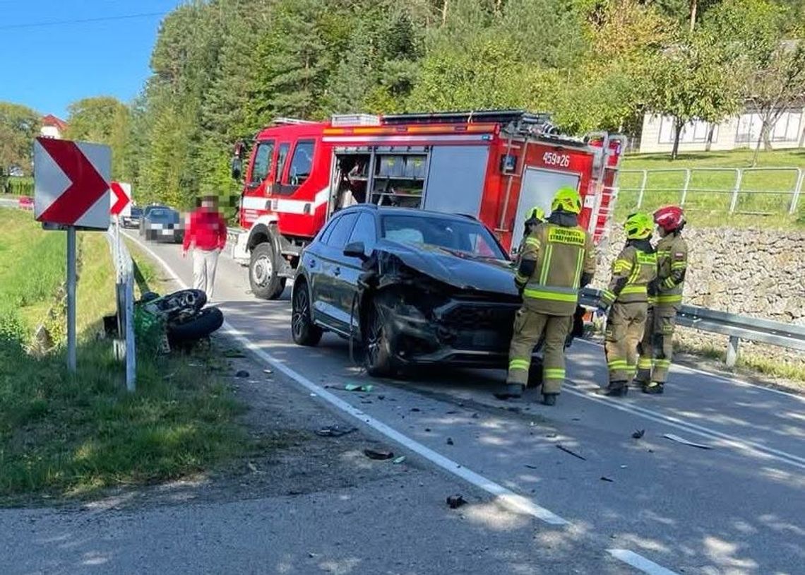 Seria groźnych wypadków motocyklistów w Małopolsce. Ranni trafiali do szpitali Seria groźnych wypadków motocyklistów w Małopolsce. Ranni trafiali do szpitali