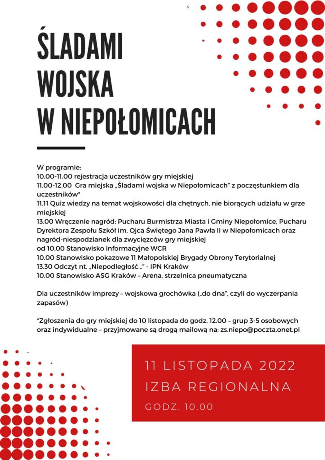 Śladami wojska w Niepołomicach