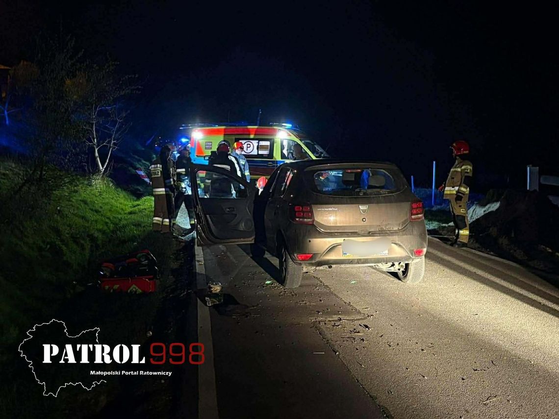 Śmiertelne potrącenie w powiecie krakowskim. Droga była zablokowana