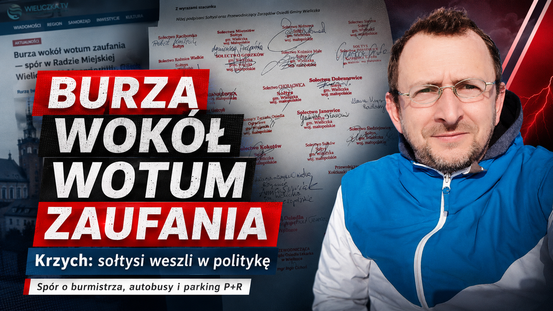 Sołtysi stanęli za burmistrzem. Radny Krzych: weszliście w politykę. W tle autobusy za 26 mln i parking za 42 mln Sołtysi stanęli za burmistrzem. Radny Krzych: weszliście w politykę. W tle autobusy za 26 mln i parking za 42 mln
