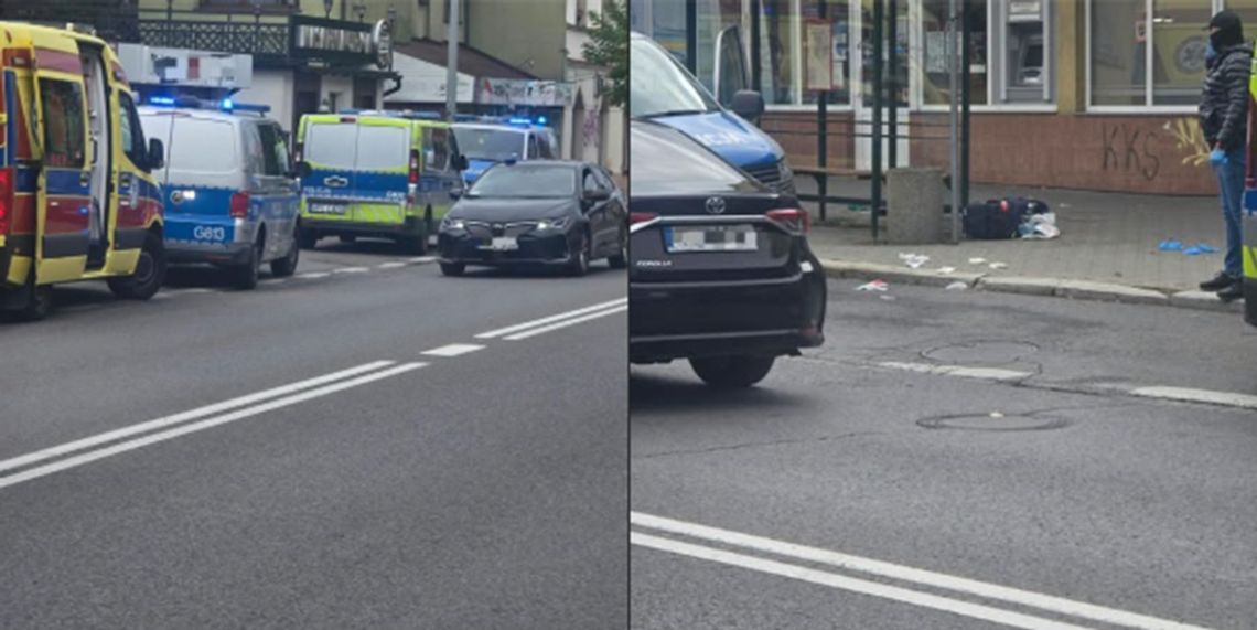 Strzały na ul. Lwowskiej w Nowym Sączu. 41-latek z nożami ruszył na policjantów, napastnik nie żyje!