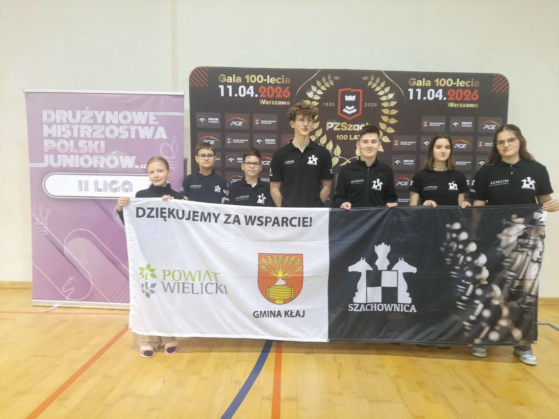 Szachownica Kłaj utrzymała się w II Lidze Juniorów Szachownica Kłaj utrzymała się w II Lidze Juniorów