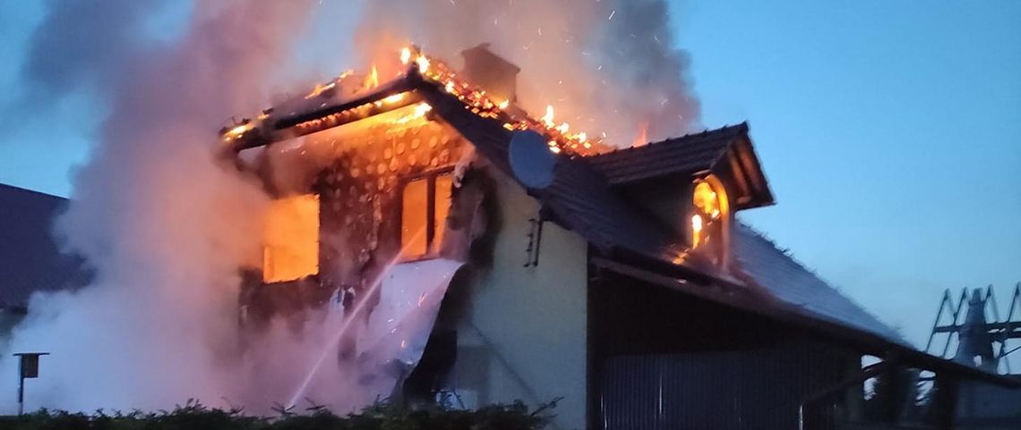 Tragiczny pożar budynku mieszkalnego w Gdowie