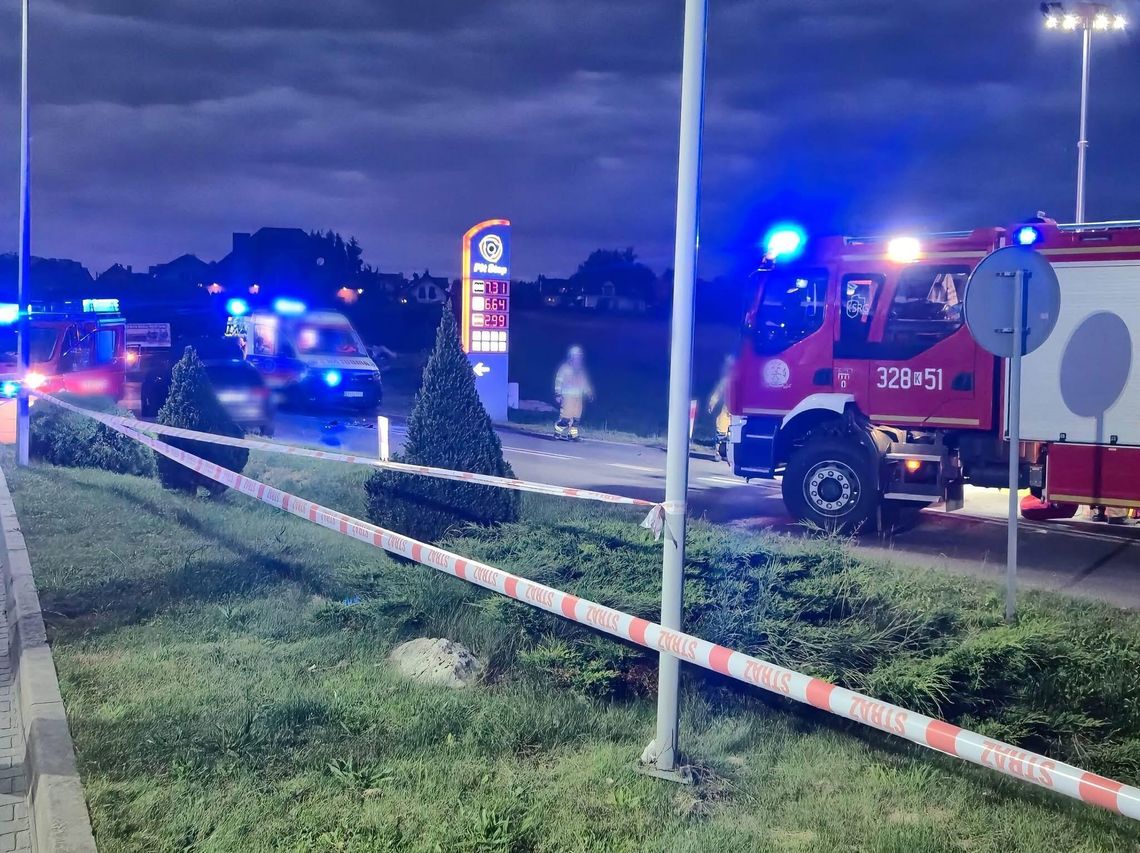 Tragiczny wypadek w Skale. Motocyklista nie żyje, na miejscu lądował śmigłowiec LPR Tragiczny wypadek w Skale. Motocyklista nie żyje, na miejscu lądował śmigłowiec LPR