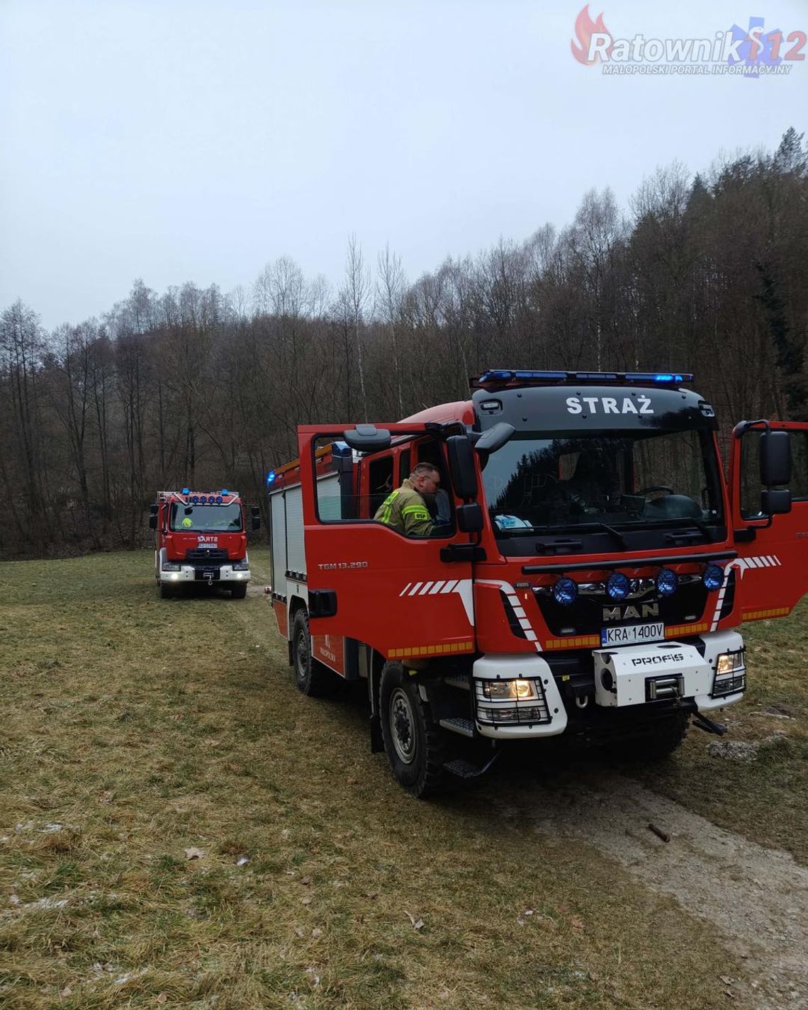 Upadek mężczyzny ze skały w dolinie Kobylańskiej w powiecie krakowskim