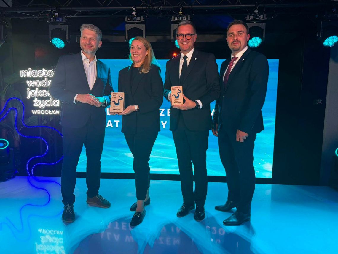 Wieliczka wśród najlepszych miast w Polsce! Trzecie miejsce w prestiżowym rankingu Water City Index 2026 Wieliczka wśród najlepszych miast w Polsce! Trzecie miejsce w prestiżowym rankingu Water City Index 2026