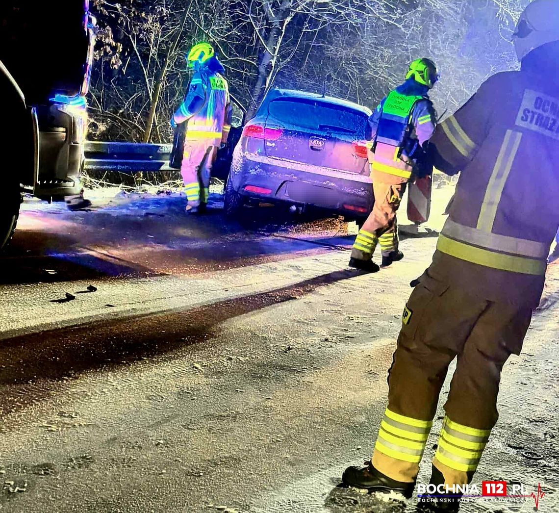 Wypadek w powiecie bocheńskim. Jedna osoba poszkodowana