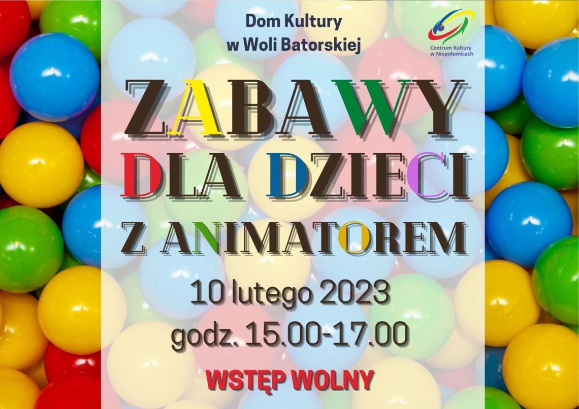 Zabawy z animatorem w Woli Batorskiej