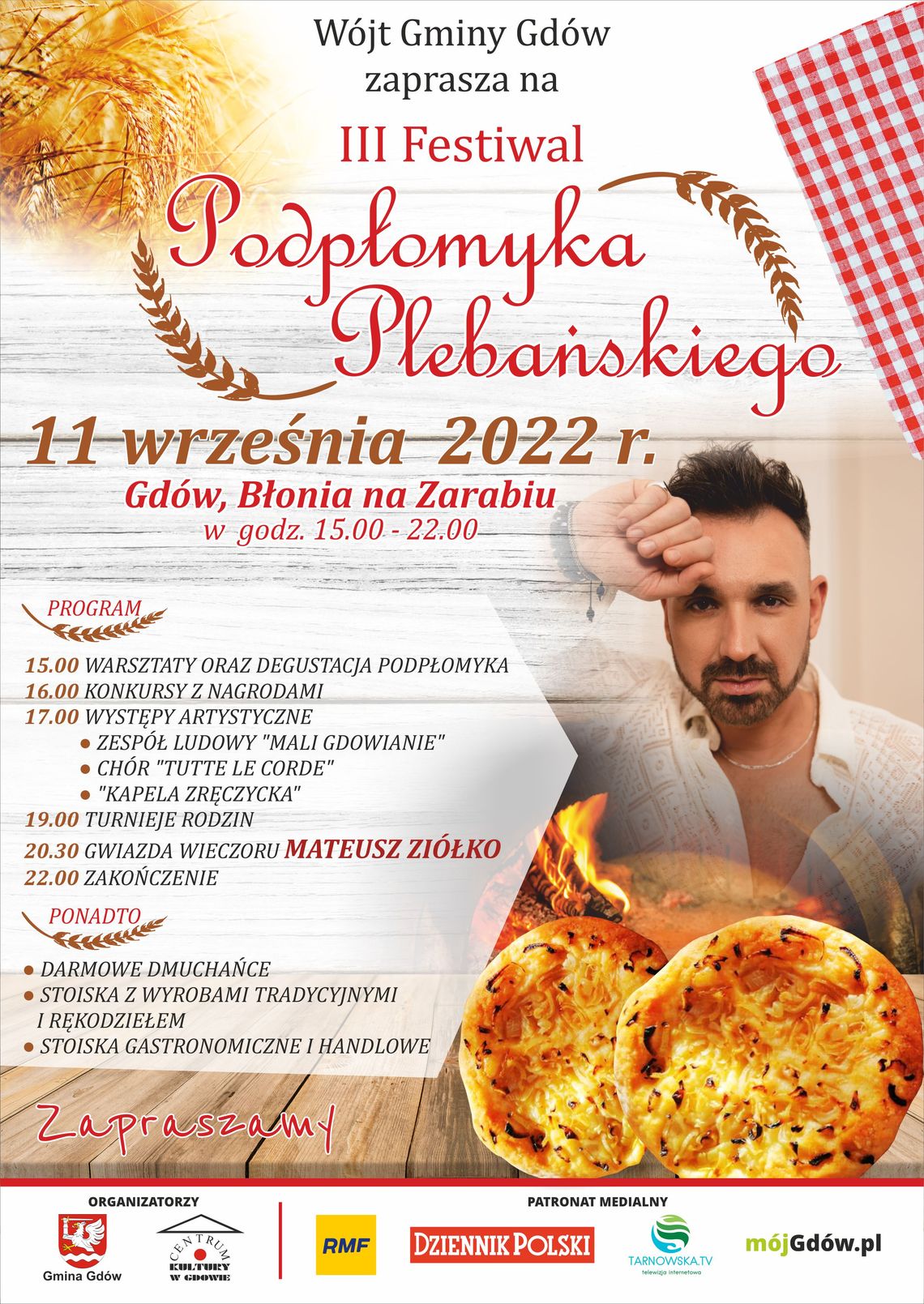 Zapraszamy na III Festiwal Podpłomyka Plebańskiego