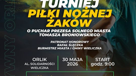 Turniej Piłki Nożnej Żaków o Puchar Prezesa Solne Miasto w Wieliczce