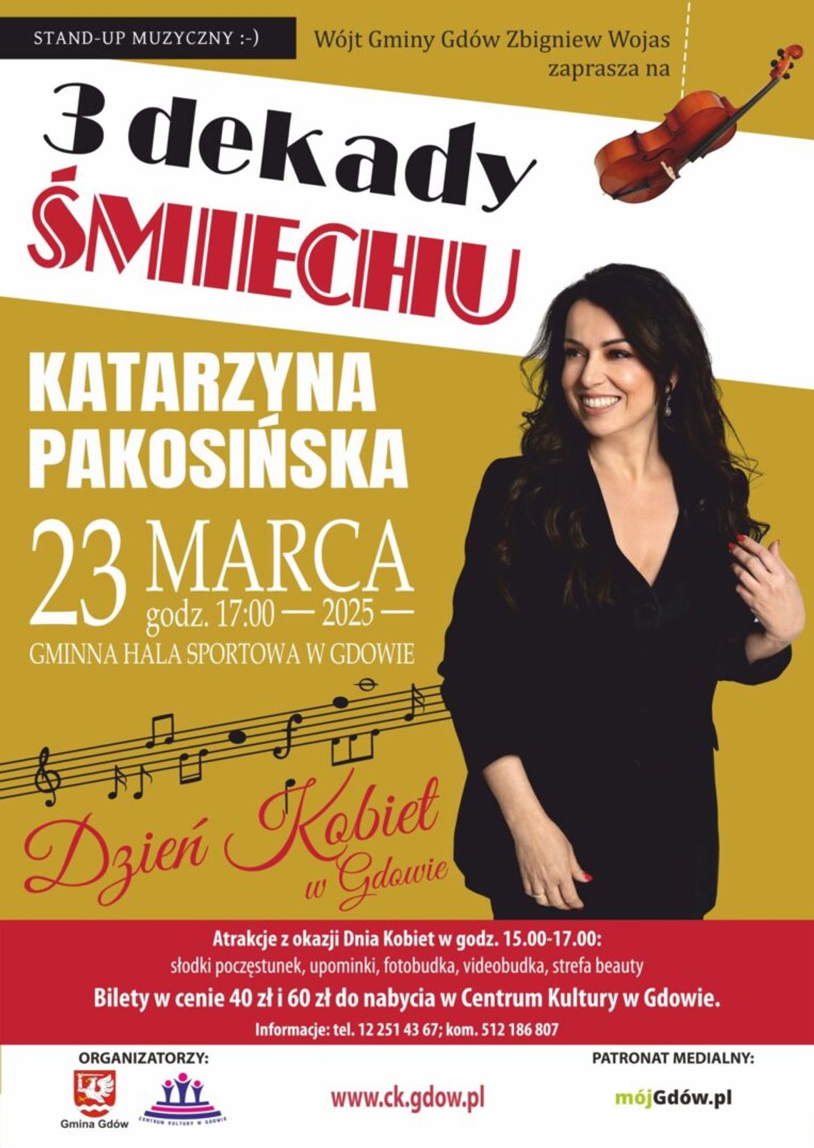 3 dekady śmiechu. Katarzyna Pakosińska w Gdowie 3 dekady śmiechu. Katarzyna Pakosińska w Gdowie