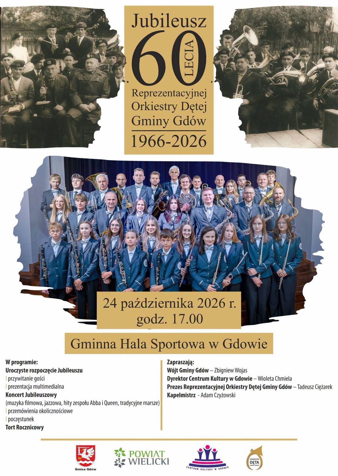60 lat muzycznej tradycji w Gdowie. Reprezentacyjna Orkiestra Dęta zaprasza na wyjątkowy koncert jubileuszowy 60 lat muzycznej tradycji w Gdowie. Reprezentacyjna Orkiestra Dęta zaprasza na wyjątkowy koncert jubileuszowy