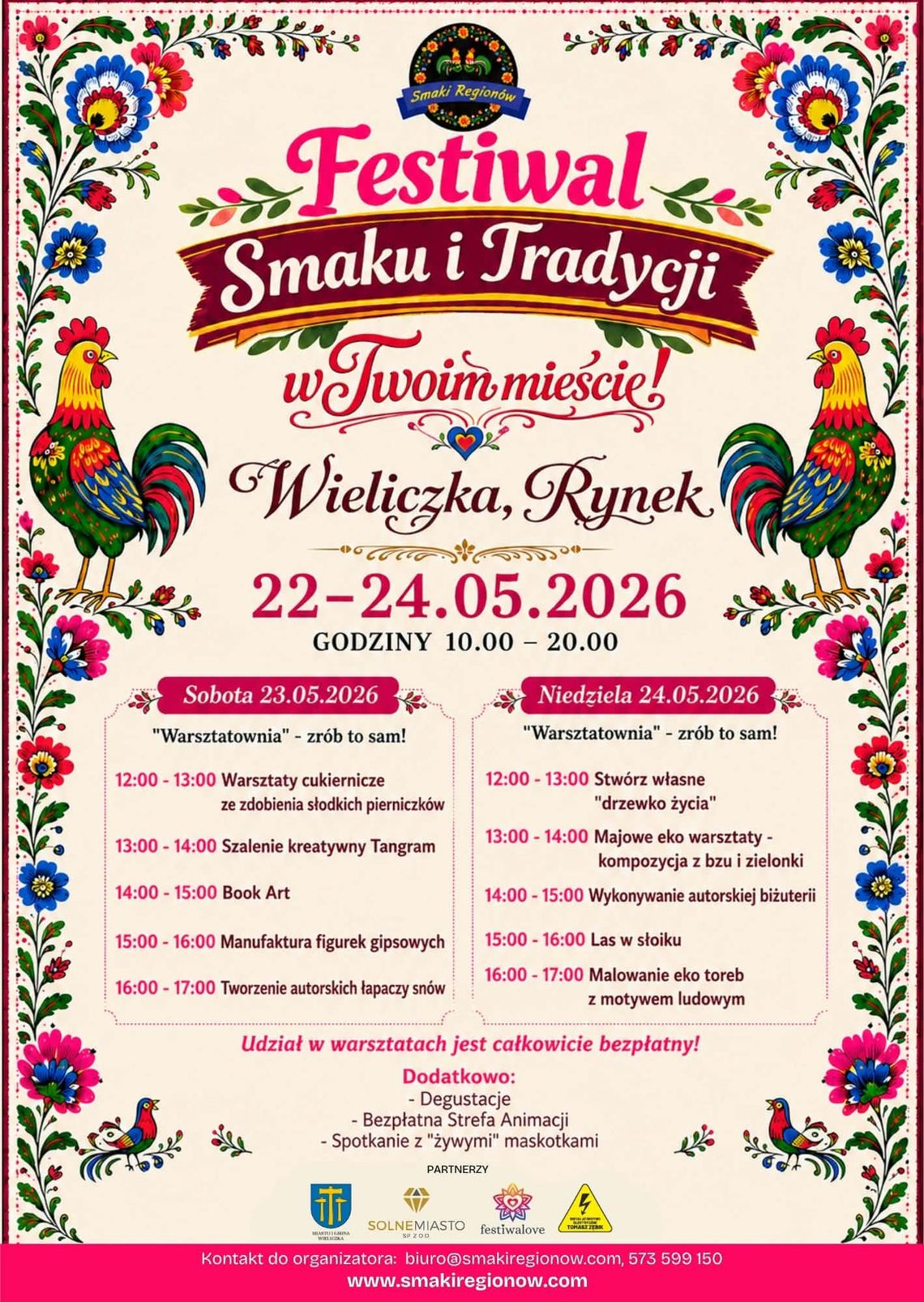 Festiwal Smaku i Tradycji zawita do Wieliczki! Festiwal Smaku i Tradycji zawita do Wieliczki!