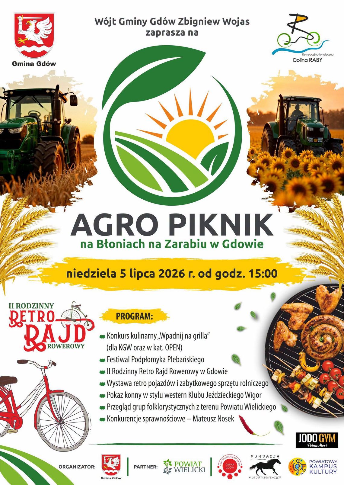 I Agro Piknik w Gdowie już w niedzielę. Tradycja, rolnictwo, regionalne smaki i rodzinna zabawa na Zarabiu
