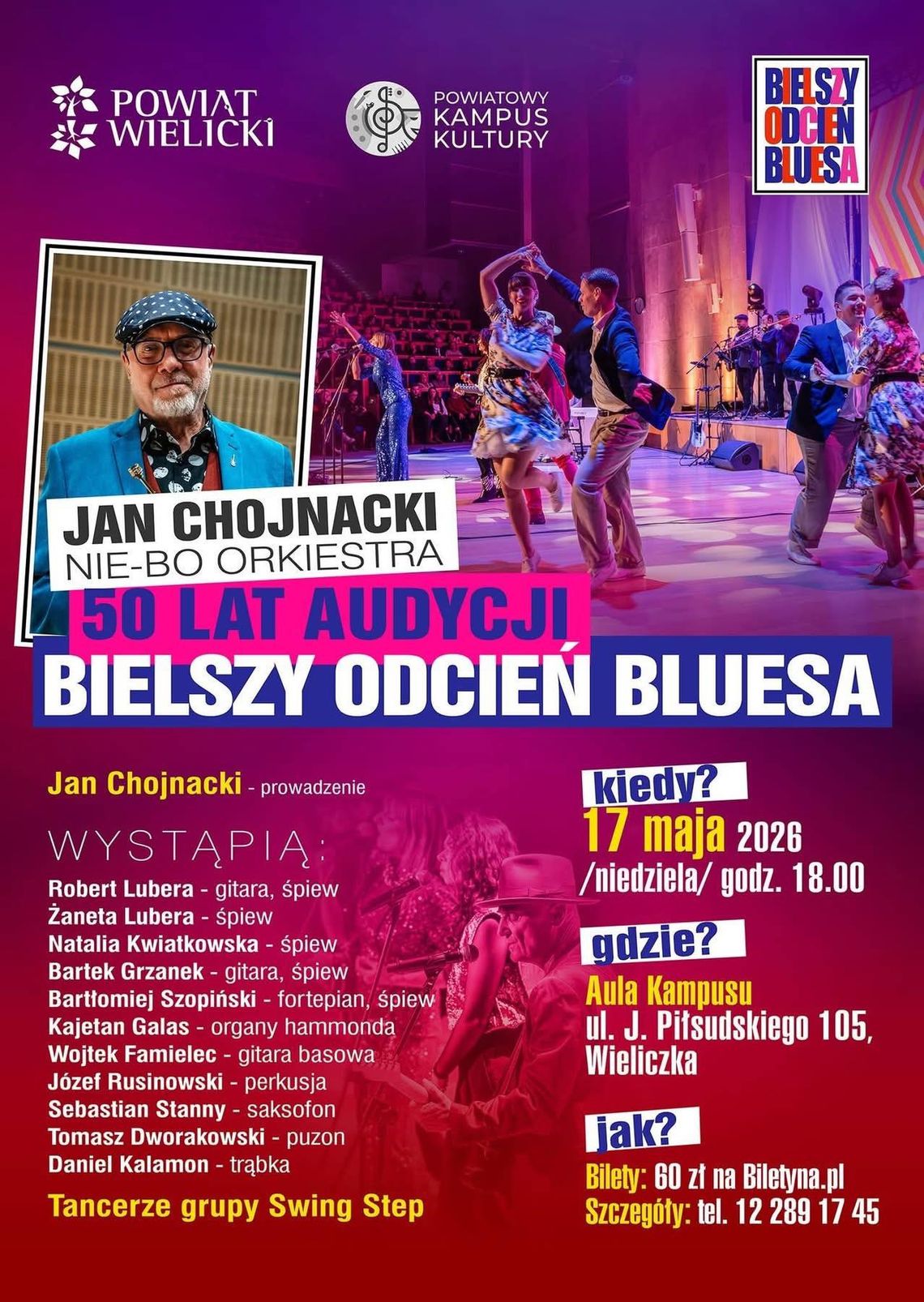 Jan Chojnacki & Nie-Bo Orkiestra – 50 lat „Bielszego odcienia bluesa” Jan Chojnacki & Nie-Bo Orkiestra – 50 lat „Bielszego odcienia bluesa”