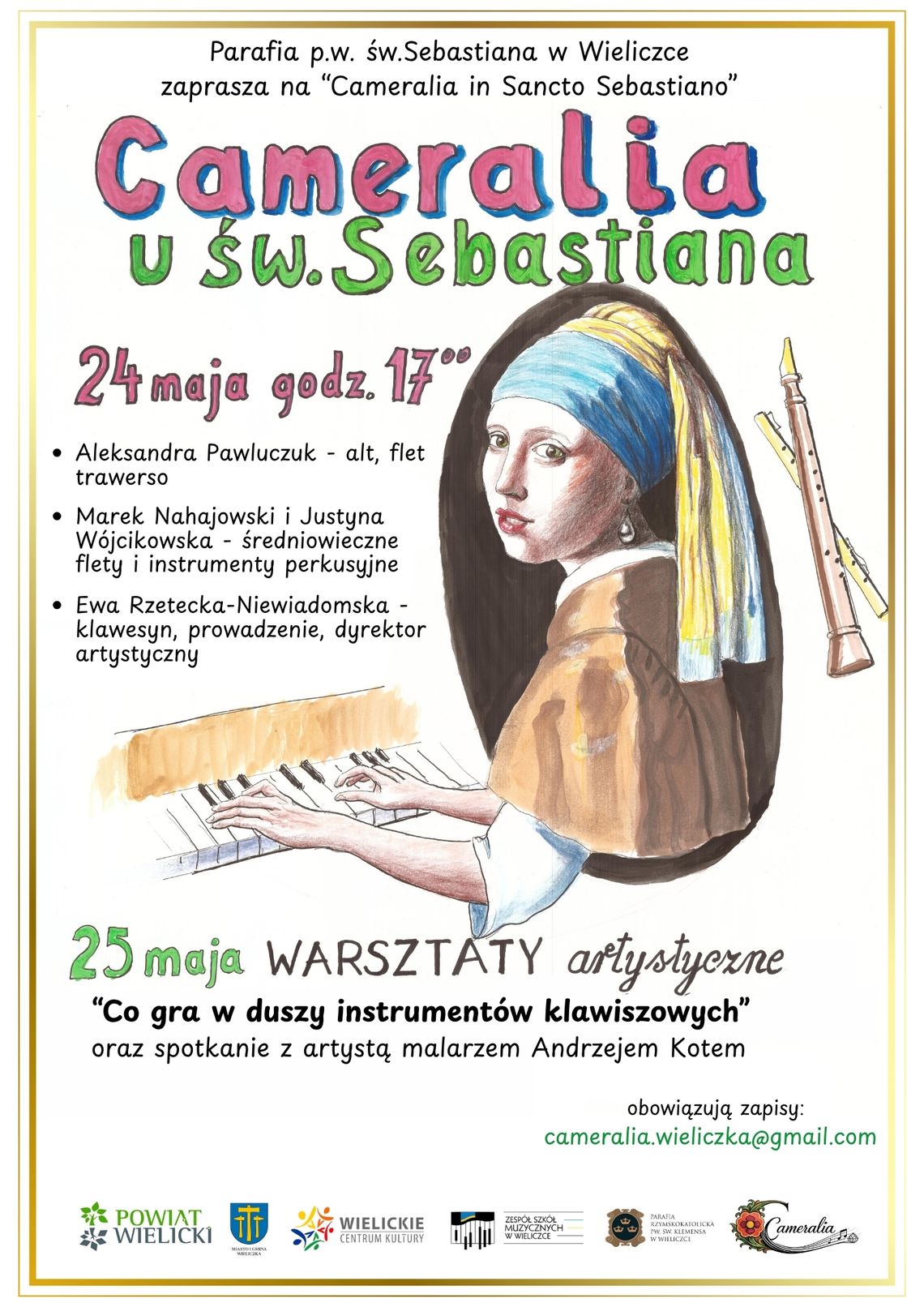Parafia p.w. św. Sebastiana zaprasza na wyjątkowe wydarzenie łączące muzykę i sztukę w ramach „Cameralia in Sancto Sebastiano”! Parafia p.w. św. Sebastiana zaprasza na wyjątkowe wydarzenie łączące muzykę i sztukę w ramach „Cameralia in Sancto Sebastiano”!