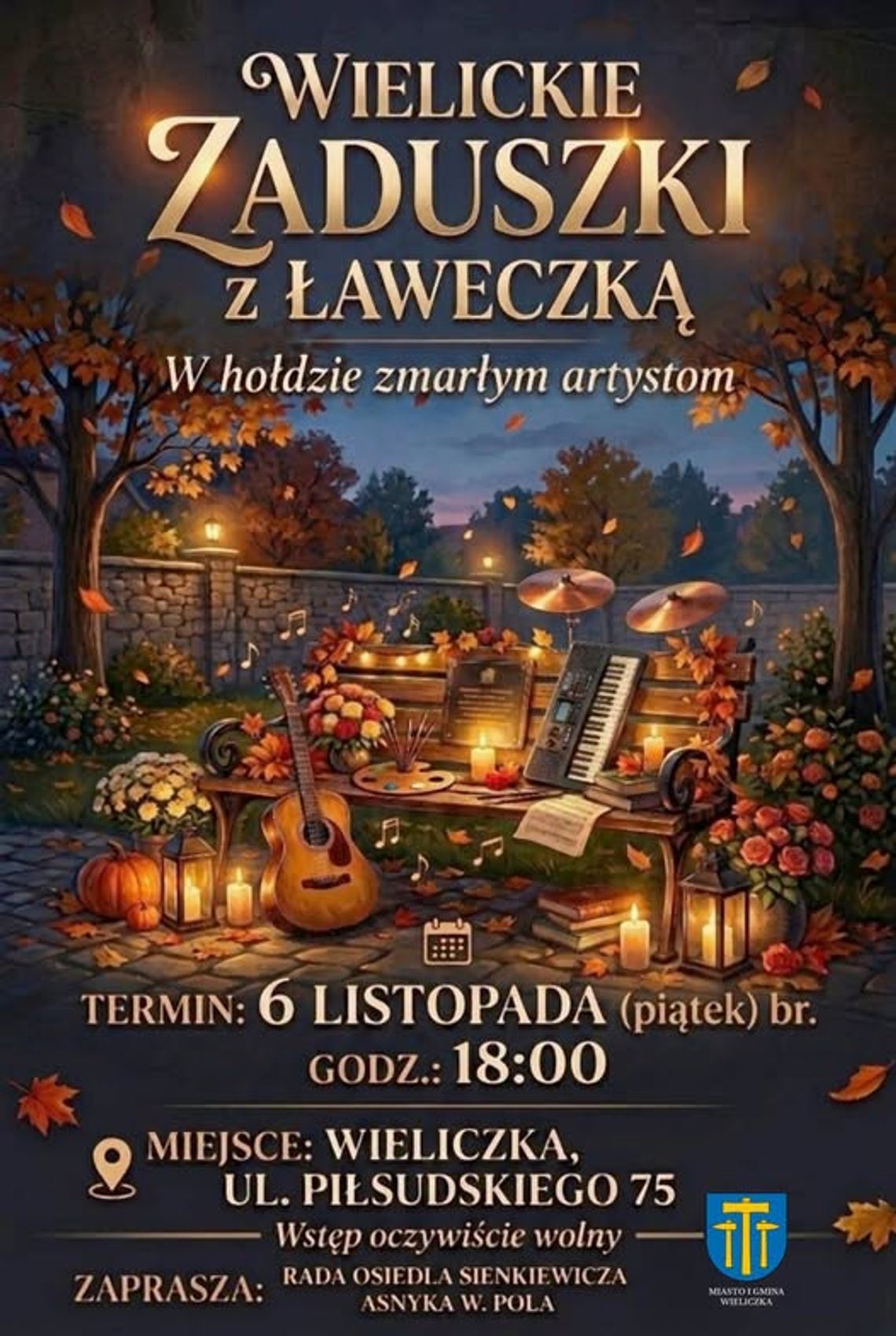 Wielickie Zaduszki z Ławeczką. Muzyczny wieczór pamięci o zmarłych artystach